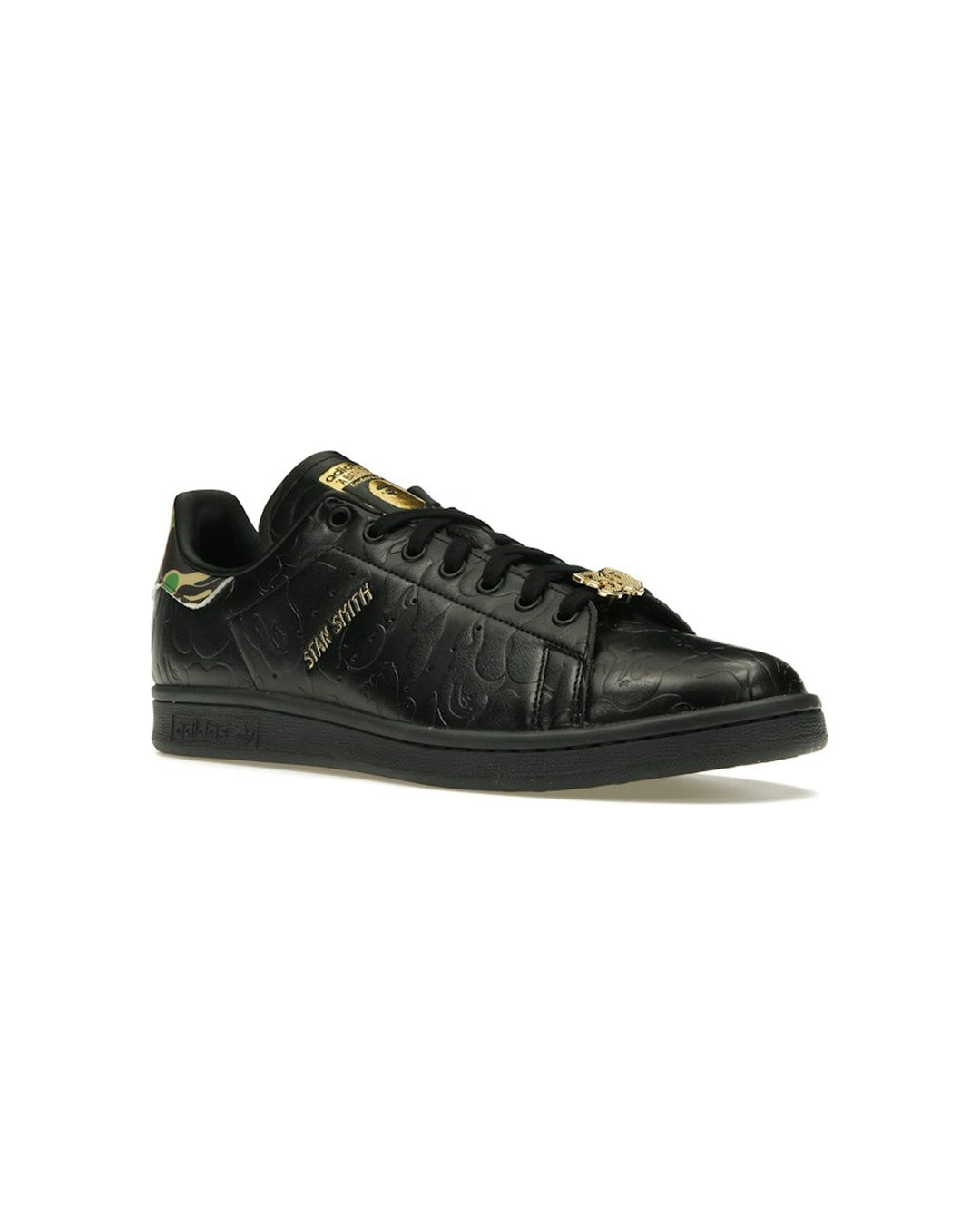 ADIDAS UNISEX STAN SMITH X BAPE CORE BLACK סניקרס אדידס סטן סמית׳ בייפ שחור יוניסקס