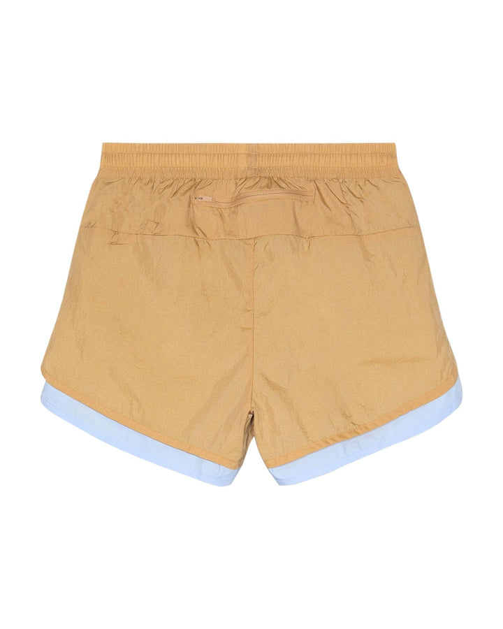 ADIDAS UNISEX NYLON LAYERED SHORTS X WALES BONNER BEIGE - מכנס קצר אדידס ויילס בונר בז׳ יוניסקס - תמונה 2