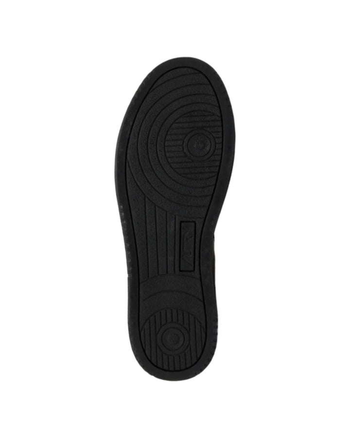 AUTRY MEN'S MEDALIST LOW GAME SET MATCH LEATHER WHITE BLACK - סניקרס אוטרי מדליסט גיים סט מאץ׳ עור לבן שחור לגברים - תמונה 5