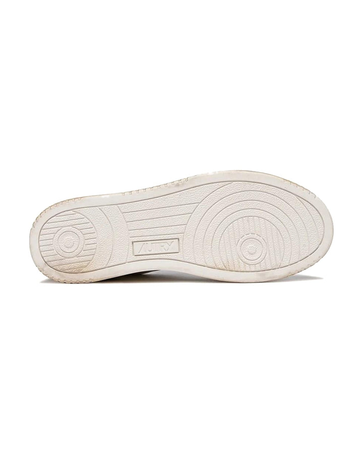AUTRY MEN'S MEDALIST LOW SUPER VINTAGE WHITE GREEN סניקרס אוטרי מדליסט סופר וינטג׳ לבן ירוק לגברים
