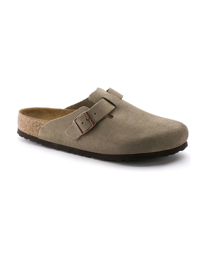 BIRKENSTOCK UNISEX BOSTON SOFT FOOTBED TAUPE