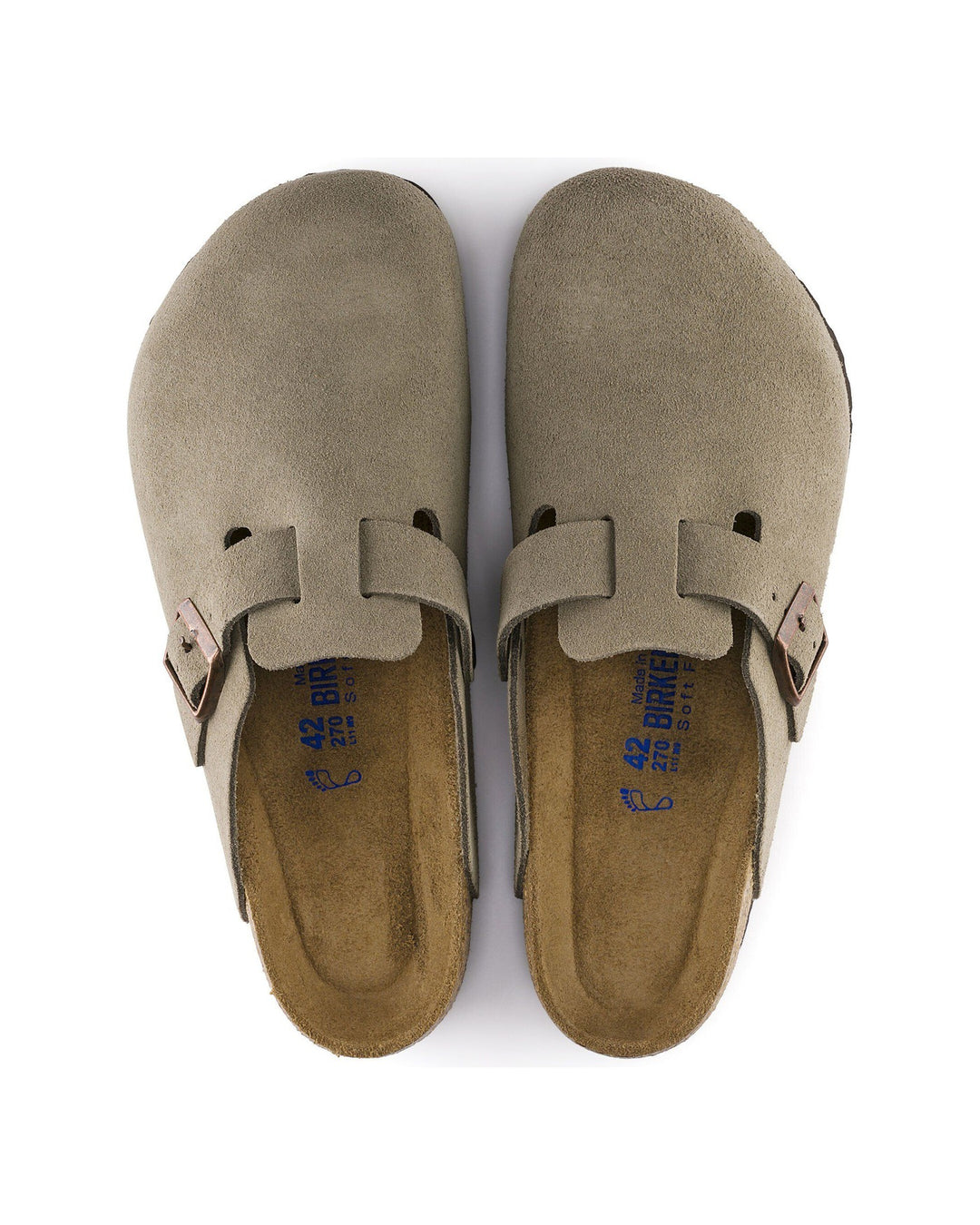 BIRKENSTOCK UNISEX BOSTON SOFT FOOTBED TAUPE