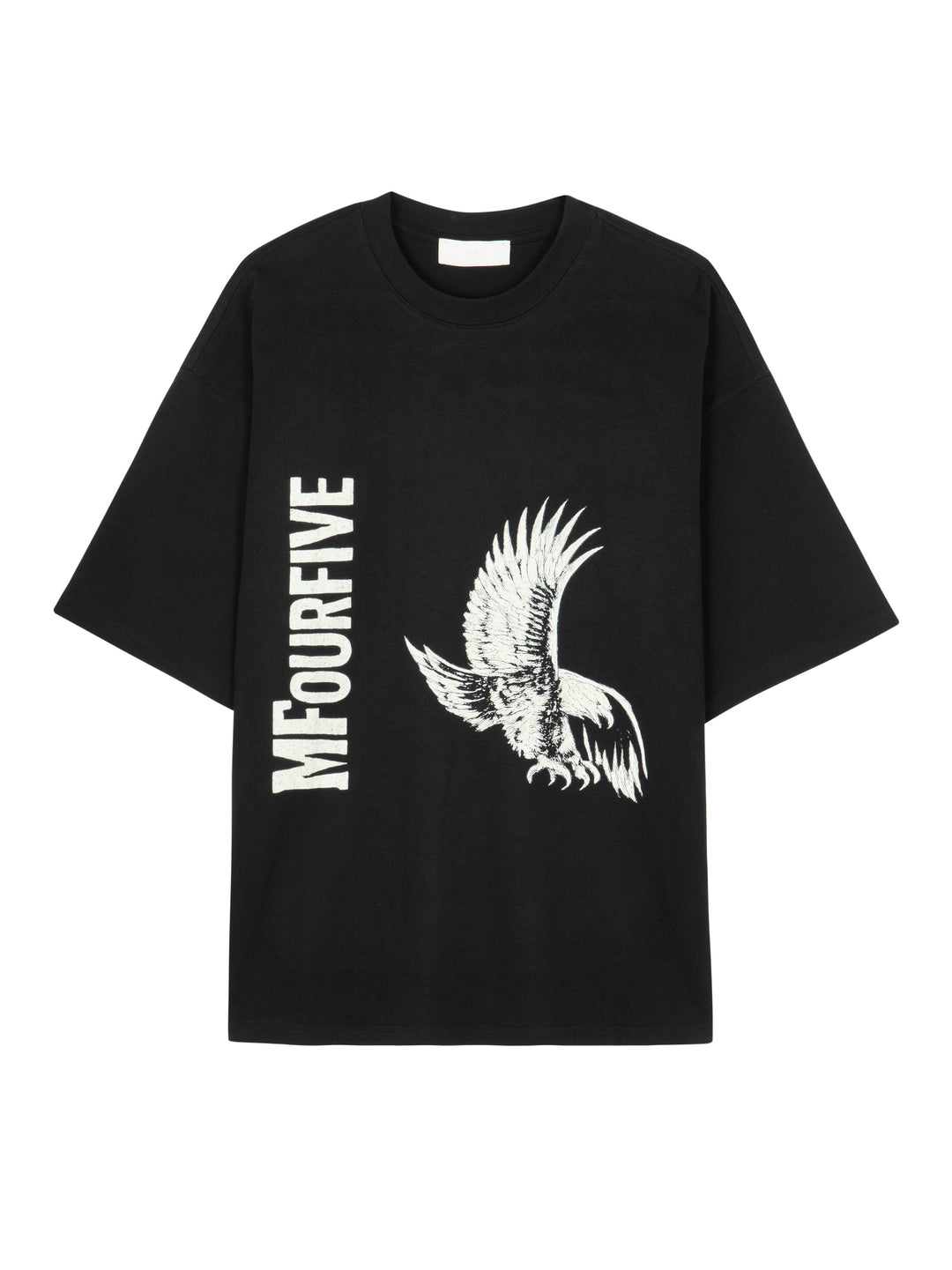 MFOURFIVE Black Eagle Graphic Oversized T-Shirt
