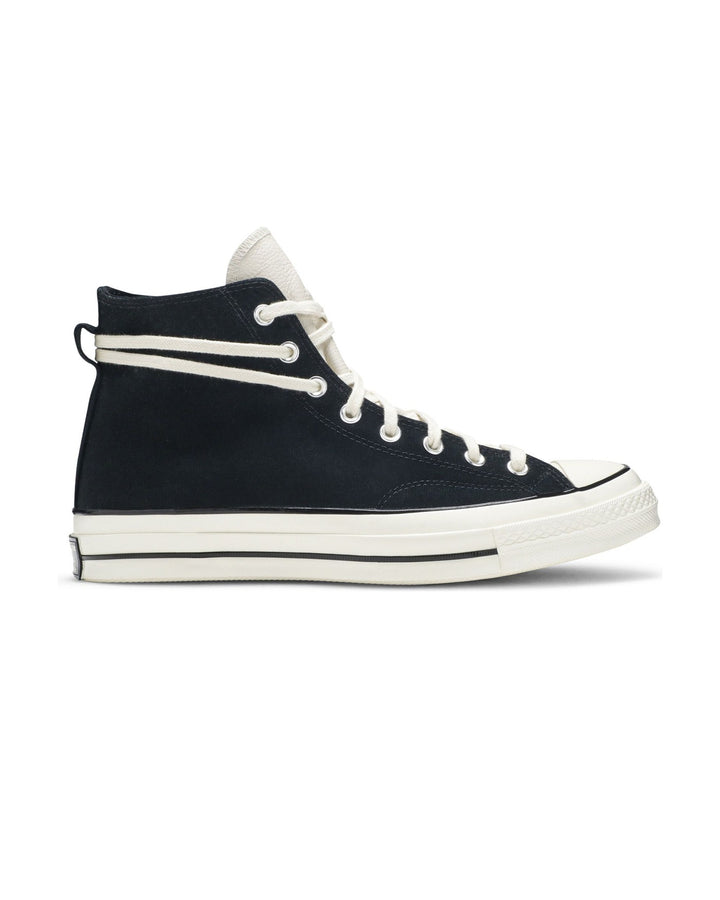 CONVERSE UNISEX CHUCK 70 HI X FEAR OF GOD ESSENTIALS BLACK סניקרס קונברס צ׳אק 70 גבוהות פיר אוף גוד אסנשלס שחור יוניסקס