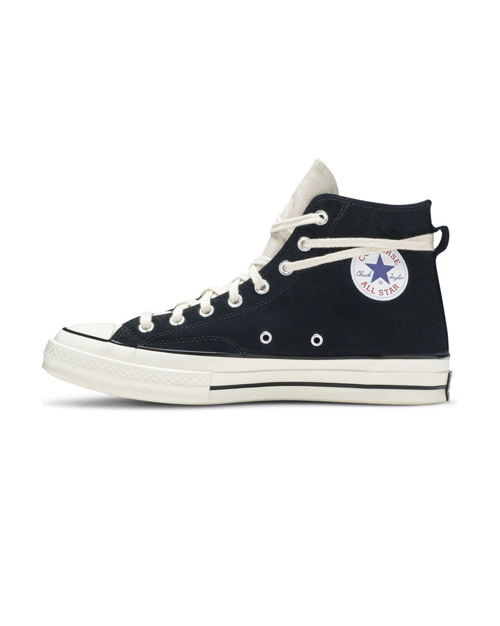 CONVERSE UNISEX CHUCK 70 HI X FEAR OF GOD ESSENTIALS BLACK סניקרס קונברס צ׳אק 70 גבוהות פיר אוף גוד אסנשלס שחור יוניסקס