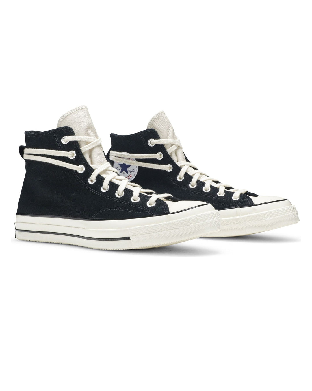 CONVERSE UNISEX CHUCK 70 HI X FEAR OF GOD ESSENTIALS BLACK סניקרס קונברס צ׳אק 70 גבוהות פיר אוף גוד אסנשלס שחור יוניסקס