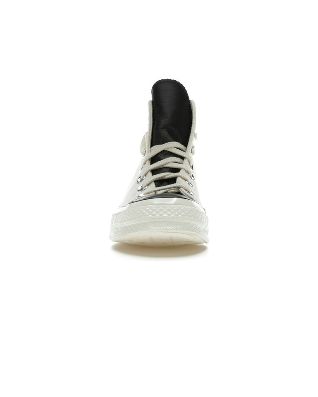CONVERSE UNISEX CHUCK 70 HI X FEAR OF GOD ESSENTIALS NATURAL IVORY - סניקרס קונברס צ׳אק 70 פיר אוף גוד אסנשלס שמנת ושחור יוניסקס - תמונה 5