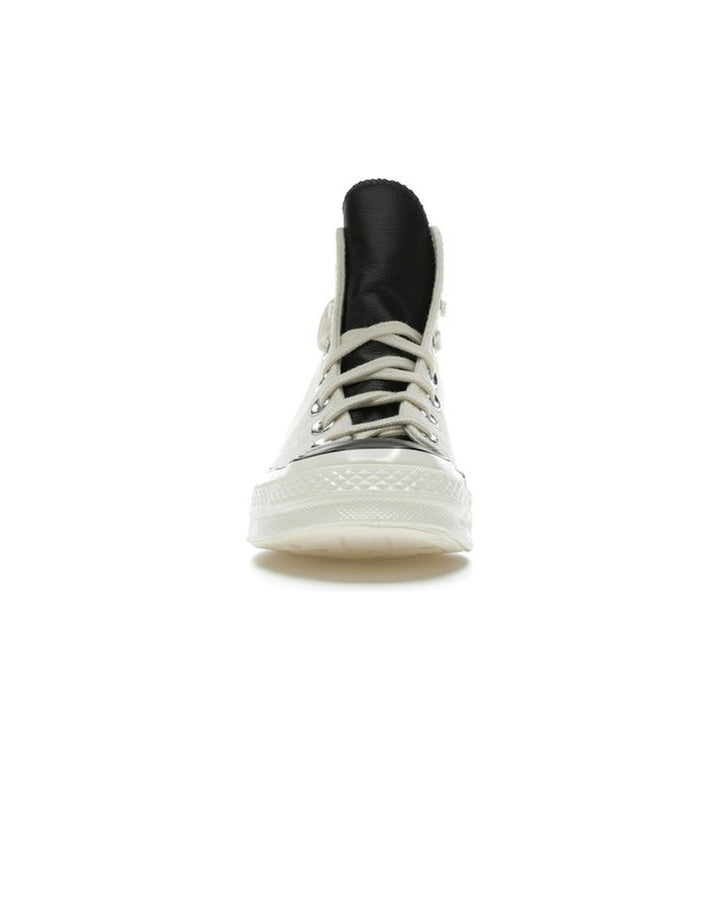 CONVERSE UNISEX CHUCK 70 HI X FEAR OF GOD ESSENTIALS NATURAL IVORY - סניקרס קונברס צ׳אק 70 פיר אוף גוד אסנשלס שמנת ושחור יוניסקס - תמונה 5