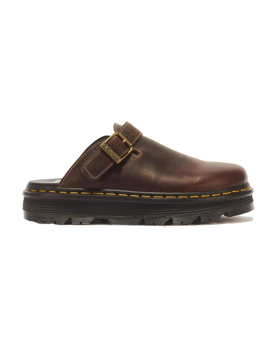 DR. MARTENS ZEBZAG MULE DARK BROWN CRAZY HORSE