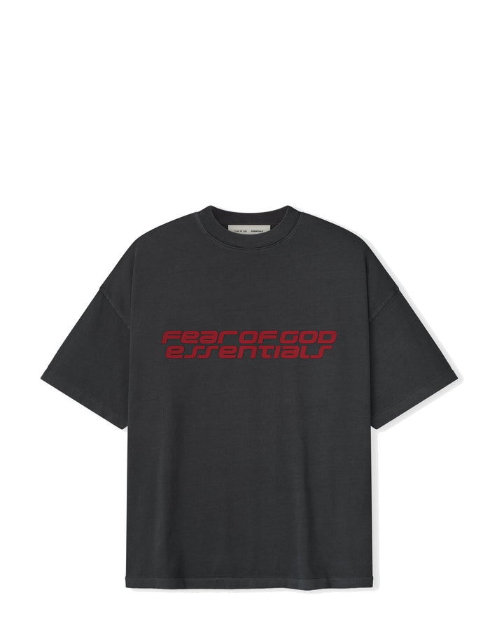 ESSENTIALS MEN'S 90S SHORT SLEEVE TEE IRON GREY חולצת טי אסנשלס 90S אפור כהה לגברים - תמונה 1
