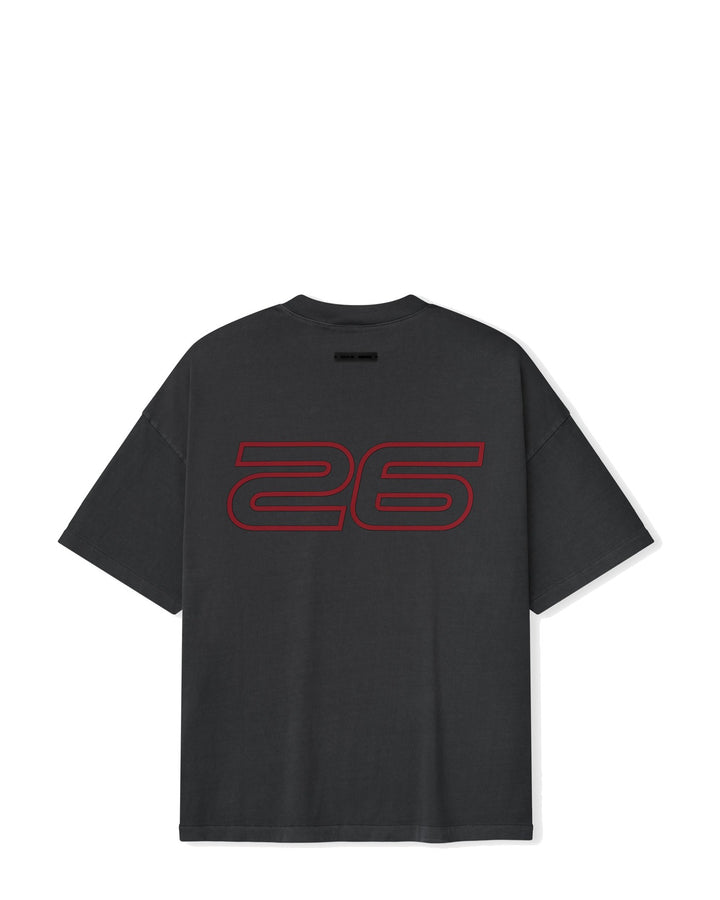 ESSENTIALS MEN'S 90S SHORT SLEEVE TEE IRON GREY חולצת טי אסנשלס 90S אפור כהה לגברים - תמונה 2