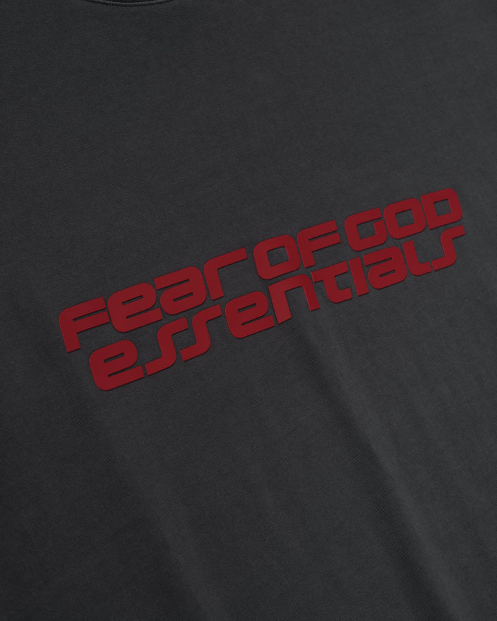 ESSENTIALS MEN'S 90S SHORT SLEEVE TEE IRON GREY חולצת טי אסנשלס 90S אפור כהה לגברים - תמונה 3