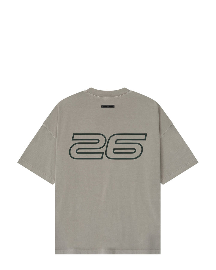 ESSENTIALS MEN'S 90S SHORT SLEEVE TEE SMOKE GREY חולצת טי אסנשלס 90S אפור עשן לגברים - תמונה 2
