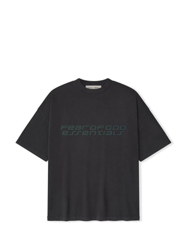 ESSENTIALS MEN'S 90S SHORT SLEEVE TEE VINTAGE BLACK חולצת טי אסנשלס 90S שחור וינטג׳ לגברים - תמונה 1