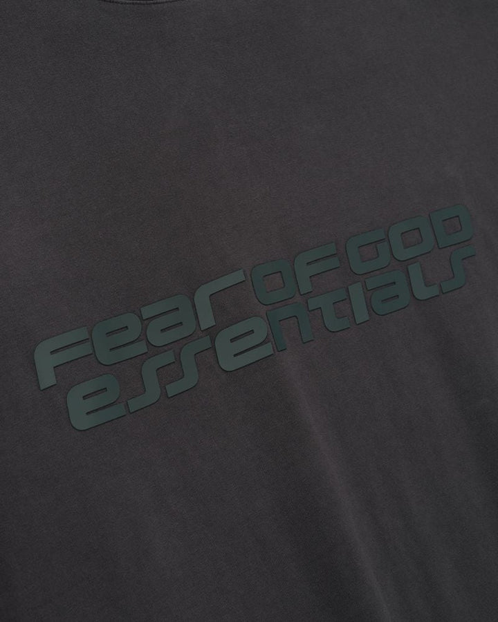 ESSENTIALS MEN'S 90S SHORT SLEEVE TEE VINTAGE BLACK חולצת טי אסנשלס 90S שחור וינטג׳ לגברים - תמונה 3