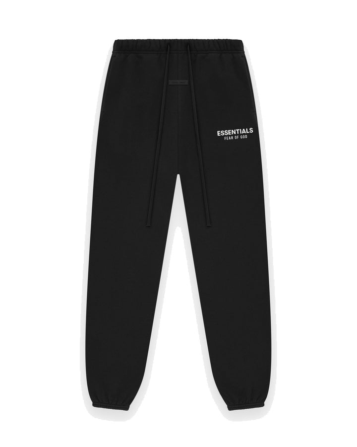 ESSENTIALS MEN'S CLASSIC FIT FLEECE SWEATPANT JET BLACK מכנס טרנינג אסנשלס קלאסיק פיט שחור לגברים - תמונה 1