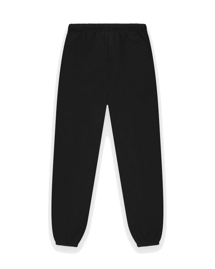 ESSENTIALS MEN'S CLASSIC FIT FLEECE SWEATPANT JET BLACK מכנס טרנינג אסנשלס קלאסיק פיט שחור לגברים - תמונה 2