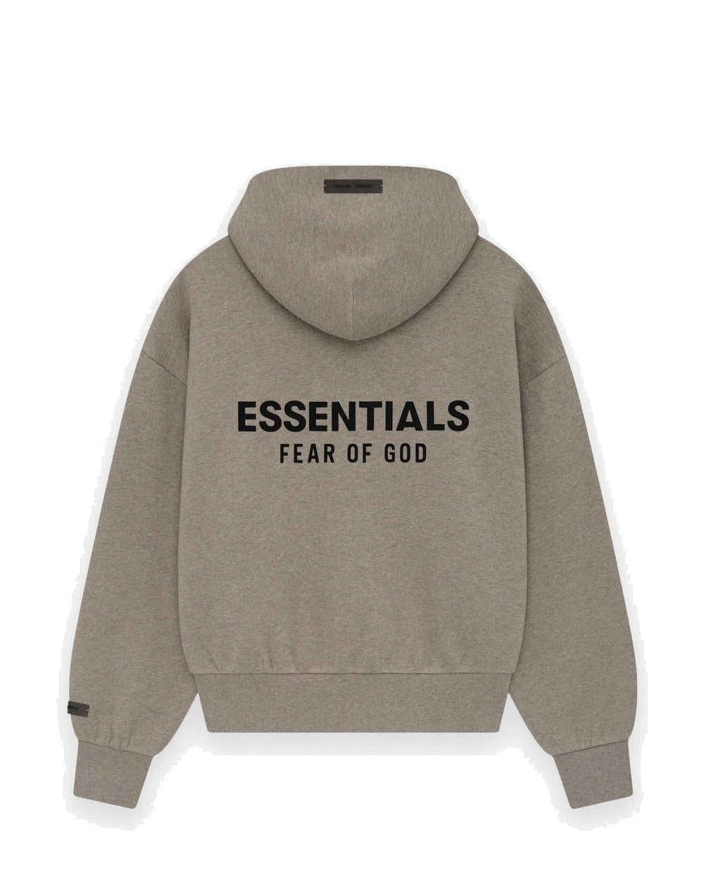 ESSENTIALS MEN'S CLASSIC FULL ZIP HOODIE HOMESTEAD HEATHER קפוצ׳ון רוכסן אסנשלס קלאסיק חום-אפור מלאנז׳ לגברים - תמונה 2