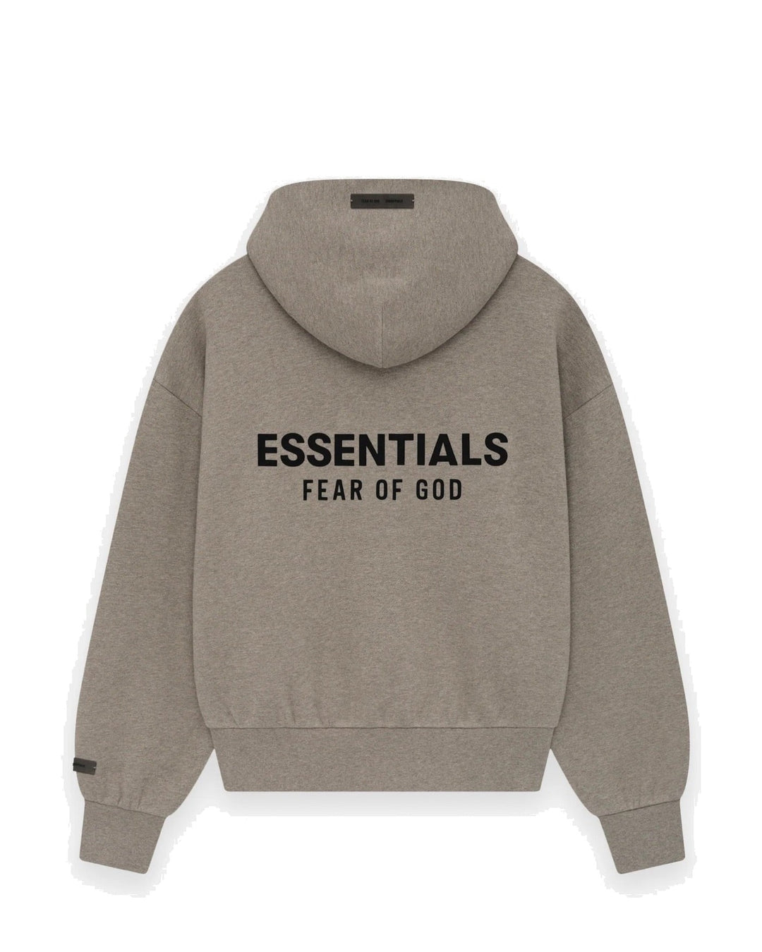ESSENTIALS MEN'S CLASSIC FULL ZIP HOODIE HOMESTEAD HEATHER קפוצ׳ון רוכסן אסנשלס קלאסיק חום-אפור מלאנז׳ לגברים - תמונה 2