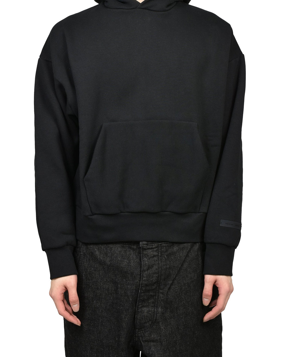 ESSENTIALS MEN'S CLASSIC HOODIE VINTAGE BLACK קפוצ׳ון אסנשלס קלאסיק שחור וינטג׳ לגברים - תמונה 5