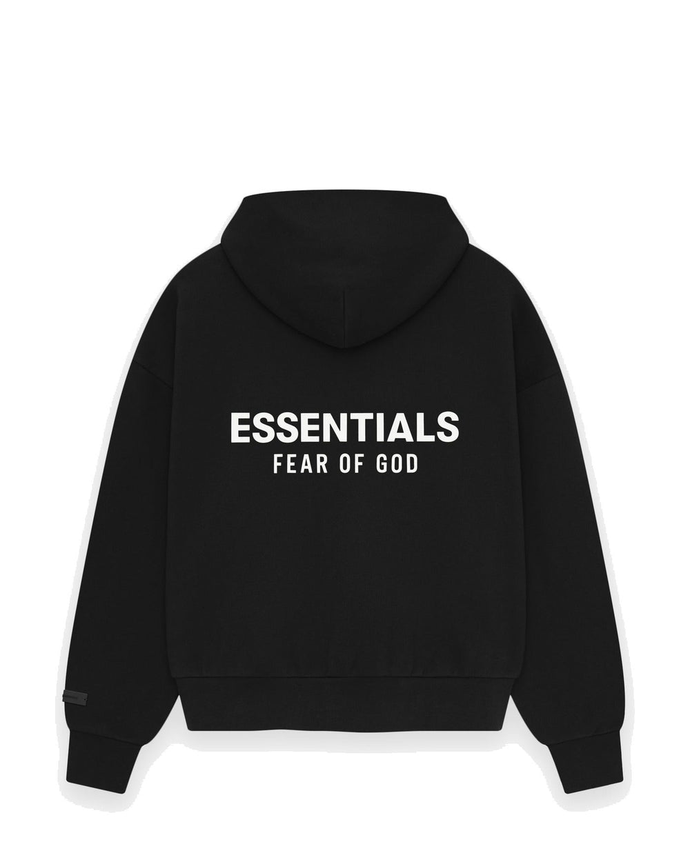 ESSENTIALS MEN'S CLASSIC HOODIE VINTAGE BLACK קפוצ׳ון אסנשלס קלאסיק שחור וינטג׳ לגברים - תמונה 2