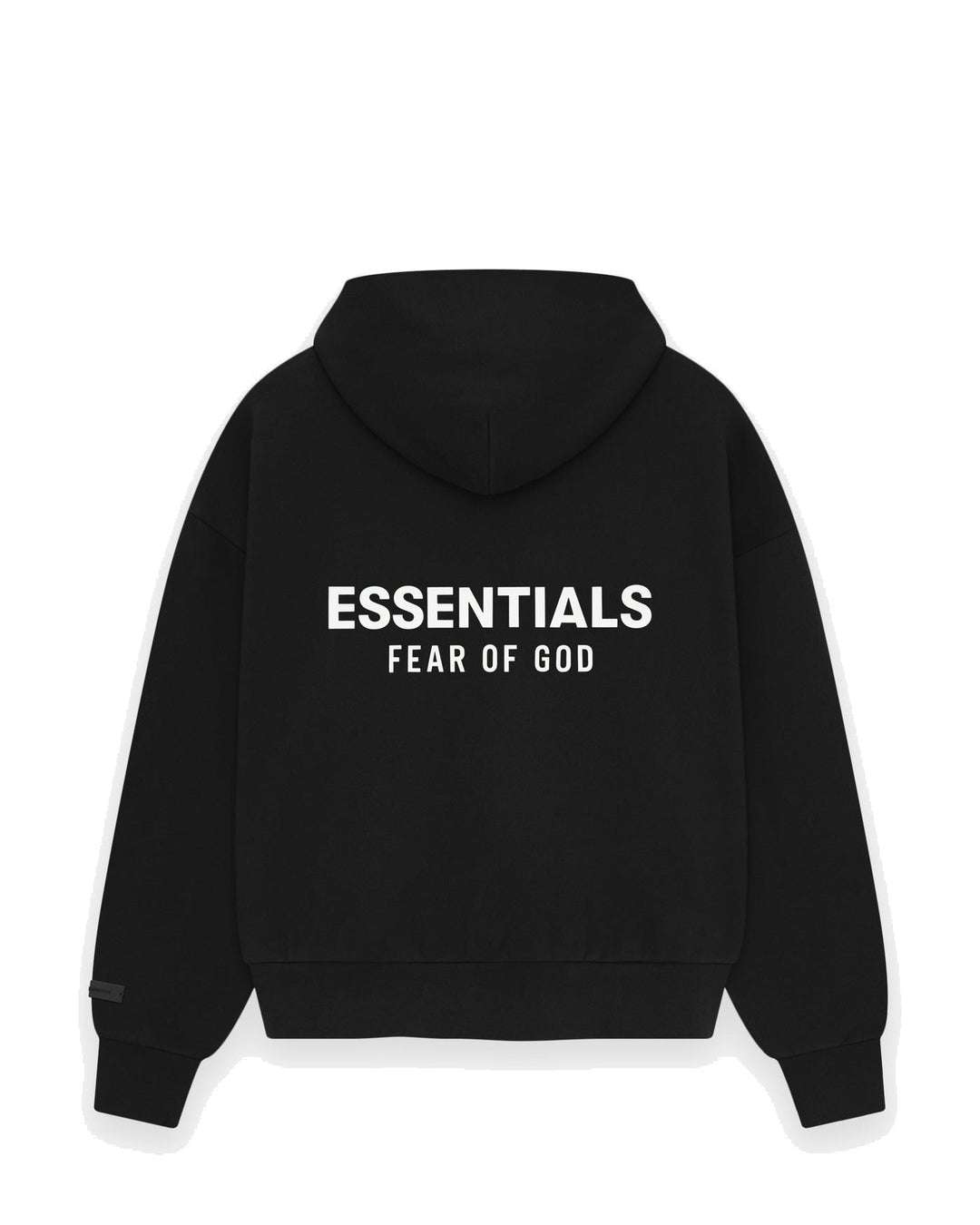 ESSENTIALS MEN'S CLASSIC HOODIE VINTAGE BLACK קפוצ׳ון אסנשלס קלאסיק שחור וינטג׳ לגברים - תמונה 2
