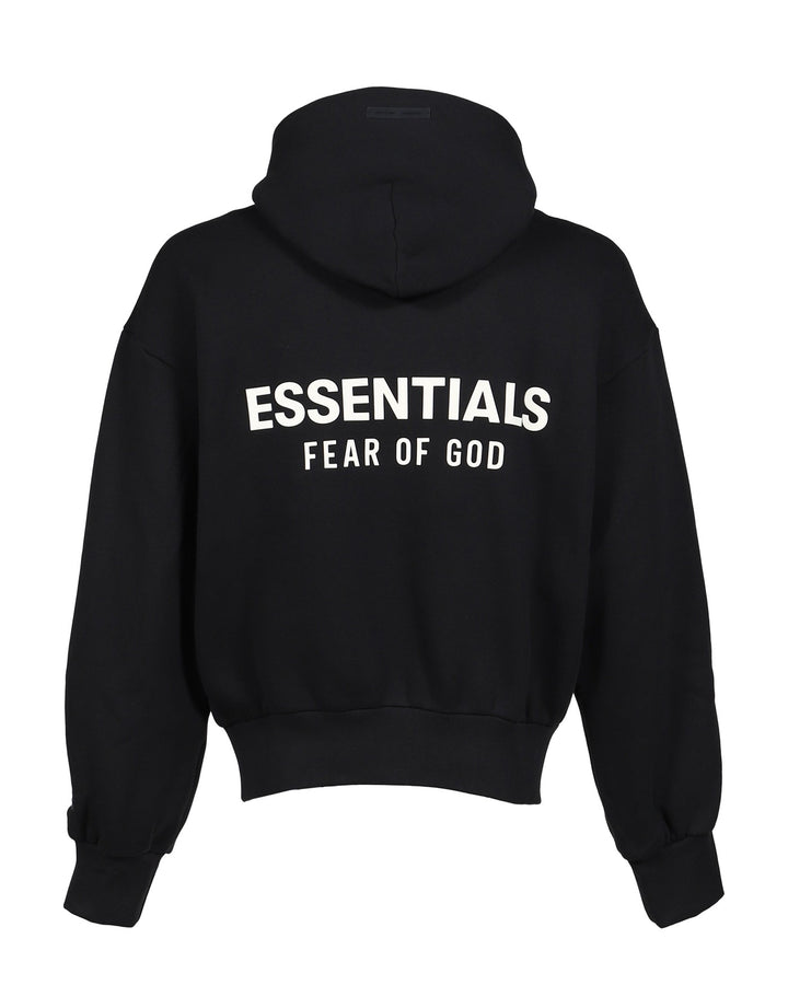 ESSENTIALS MEN'S CLASSIC HOODIE VINTAGE BLACK קפוצ׳ון אסנשלס קלאסיק שחור וינטג׳ לגברים - תמונה 2