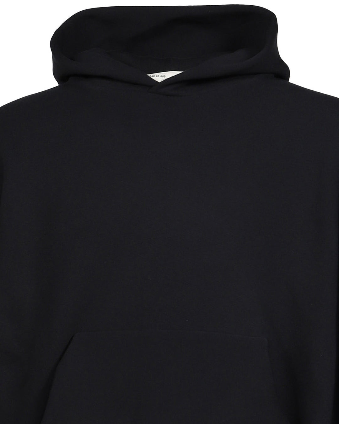 ESSENTIALS MEN'S CLASSIC HOODIE VINTAGE BLACK קפוצ׳ון אסנשלס קלאסיק שחור וינטג׳ לגברים - תמונה 3