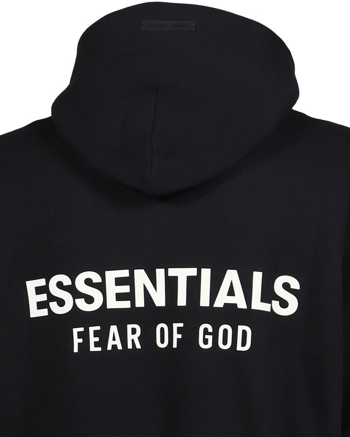ESSENTIALS MEN'S CLASSIC HOODIE VINTAGE BLACK קפוצ׳ון אסנשלס קלאסיק שחור וינטג׳ לגברים - תמונה 4