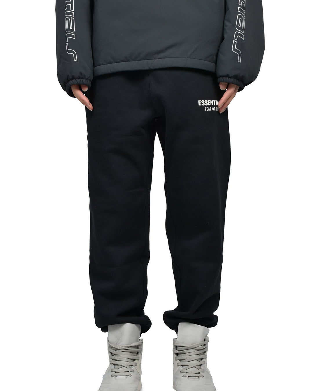 ESSENTIALS MEN'S CLASSIC SWEATPANT VINTAGE BLACK מכנס טרנינג אסנשלס קלאסיק שחור וינטג׳ לגברים - תמונה 5