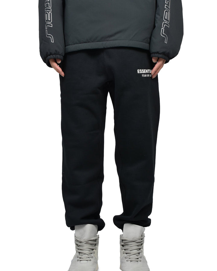 ESSENTIALS MEN'S CLASSIC SWEATPANT VINTAGE BLACK מכנס טרנינג אסנשלס קלאסיק שחור וינטג׳ לגברים - תמונה 5