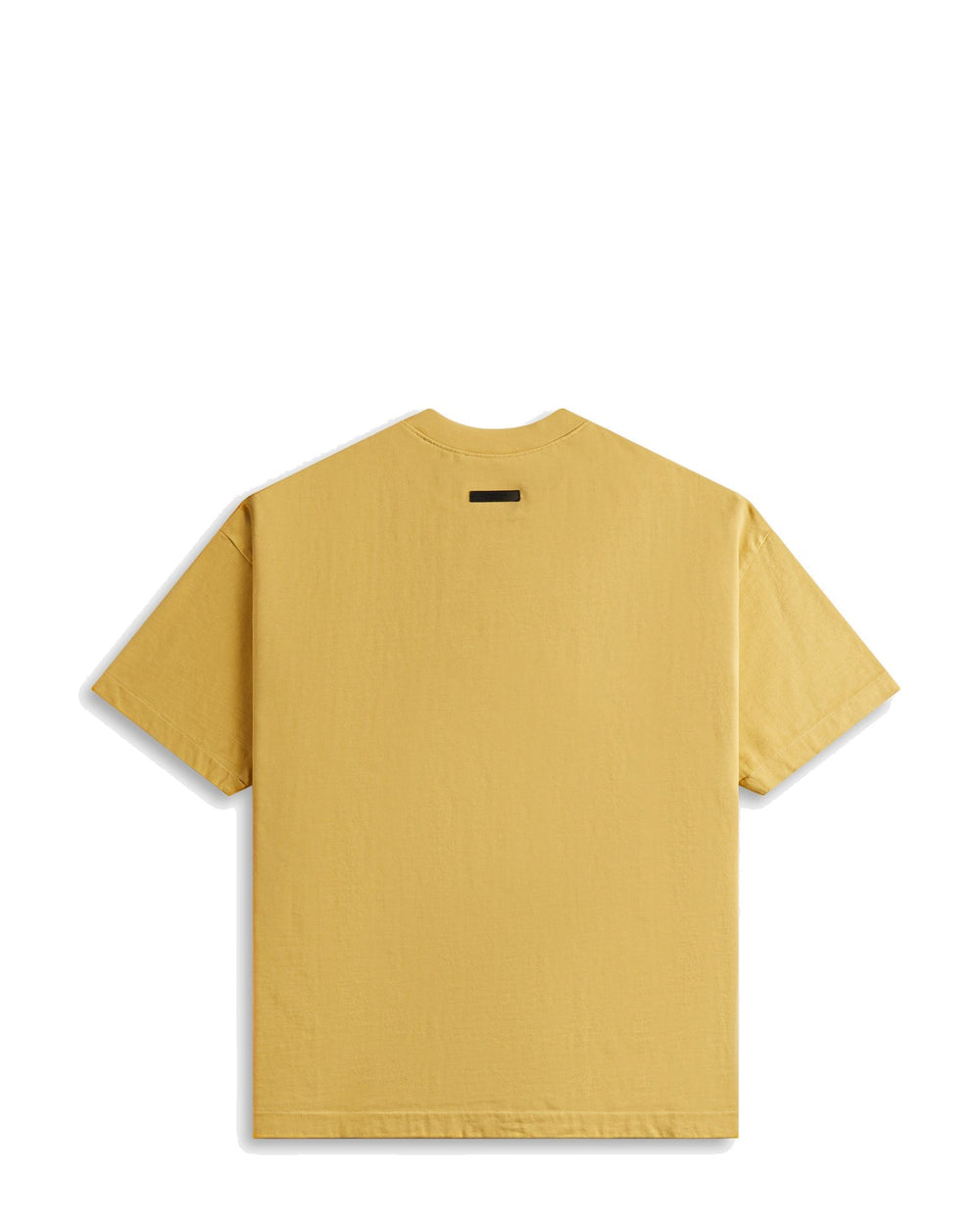 ESSENTIALS MEN'S HEAVY CREWNECK T-SHIRT AMBER חולצת טי אסנשלס הבי קרו-נק ענבר לגברים - תמונה 2