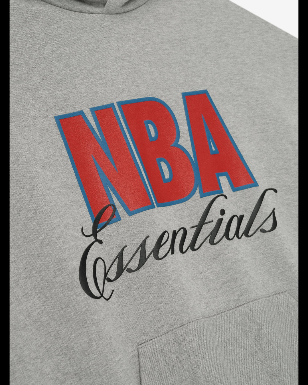 ESSENTIALS MEN'S NBA 90S HOODIE CONCRETE HEATHER