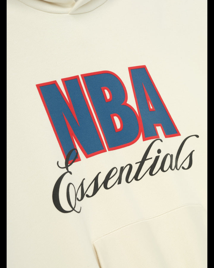 ESSENTIALS MEN'S NBA 90S HOODIE CREAM WHITE