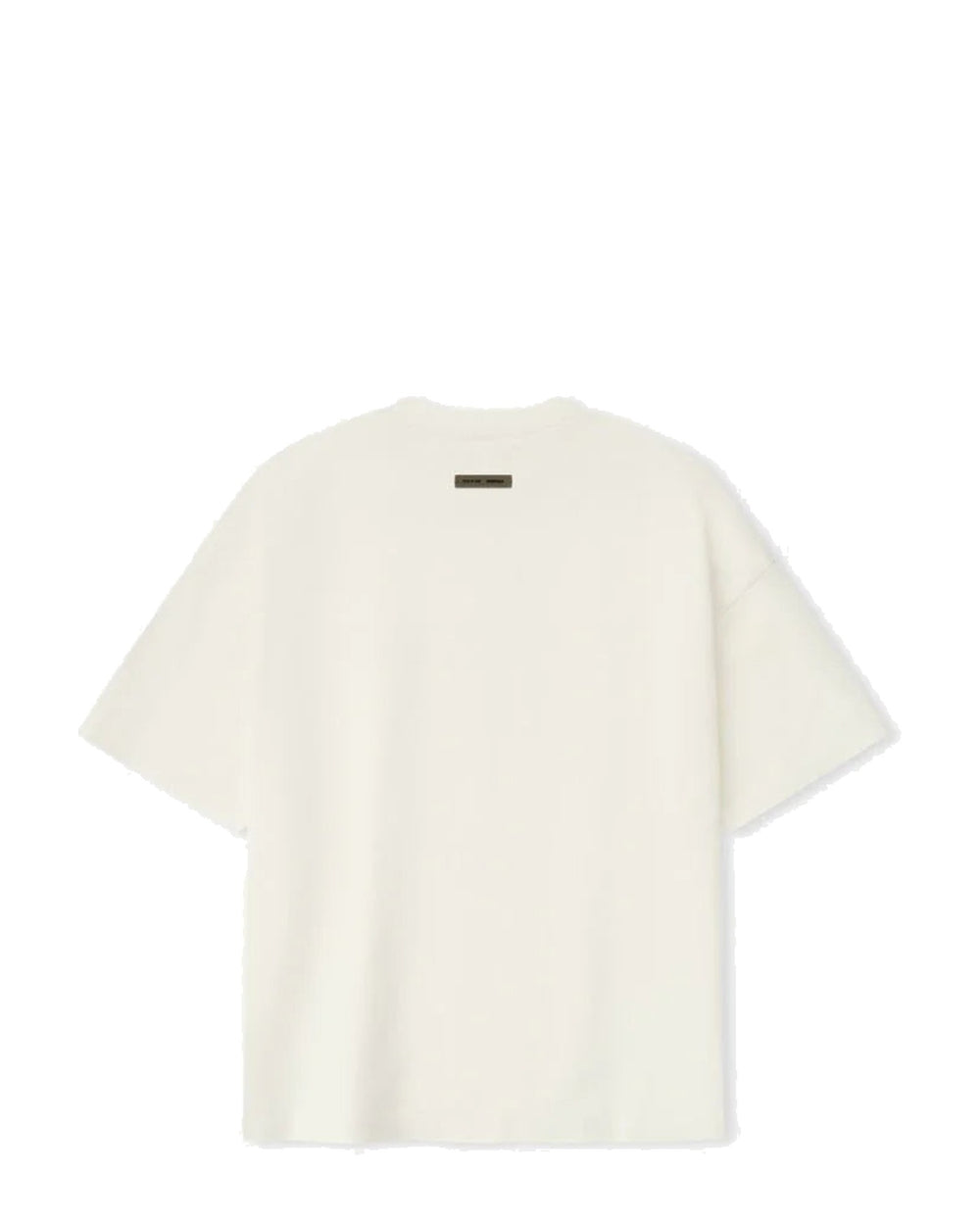 ESSENTIALS MEN'S PONTE 90S SHORT SLEEVE TEE IVORY חולצת טי אסנשלס פונטה 90S שמנת לגברים - תמונה 2