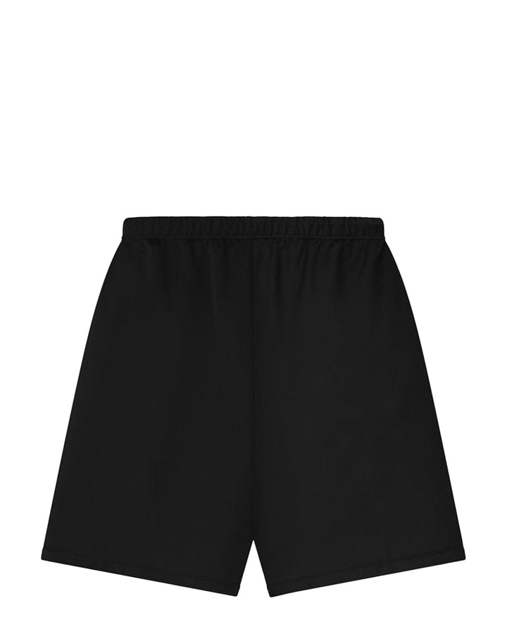 ESSENTIALS MEN'S SATIN FLEECE RELAXED SWEATSHORT VINTAGE BLACK מכנס קצר אסנשלס סאטן פליס רחב שחור וינטג׳ לגברים - תמונה 2