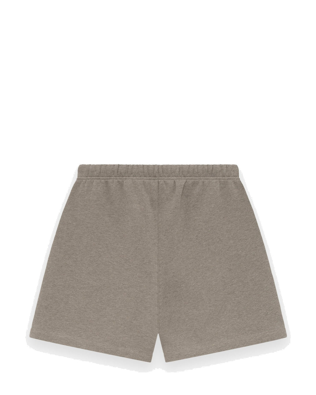 ESSENTIALS MEN'S SOCCER FLEECE SHORTS HOMESTEAD HEATHER מכנס קצר אסנשלס סוקר פליס חום-אפור מלאנז׳ לגברים - תמונה 2