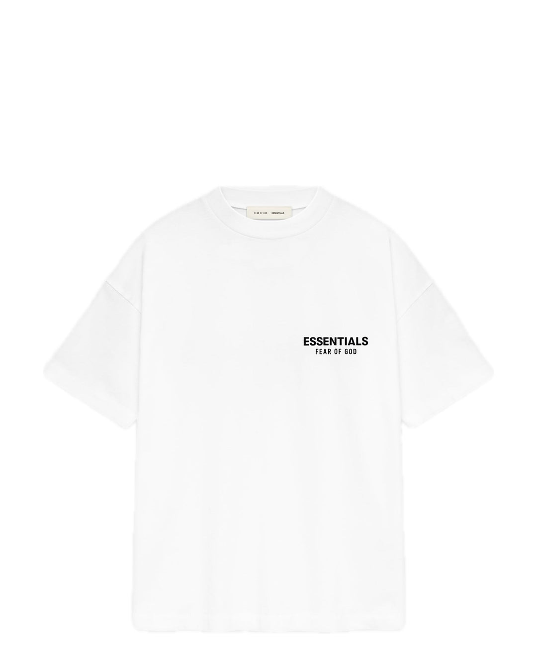 ESSENTIALS MEN'S SS25 CLASSIC FIT T-SHIRT BRIGHT WHITE חולצת טי אסנשלס SS25 קלאסיק פיט לבן לגברים - תמונה 1