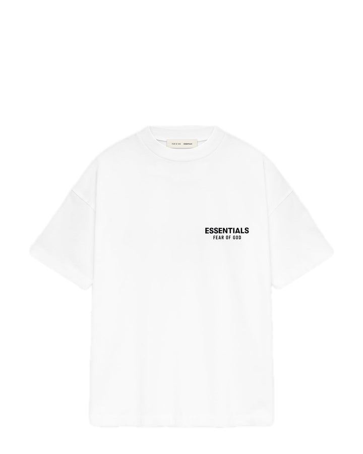 ESSENTIALS MEN'S SS25 CLASSIC FIT T-SHIRT BRIGHT WHITE חולצת טי אסנשלס SS25 קלאסיק פיט לבן לגברים - תמונה 1