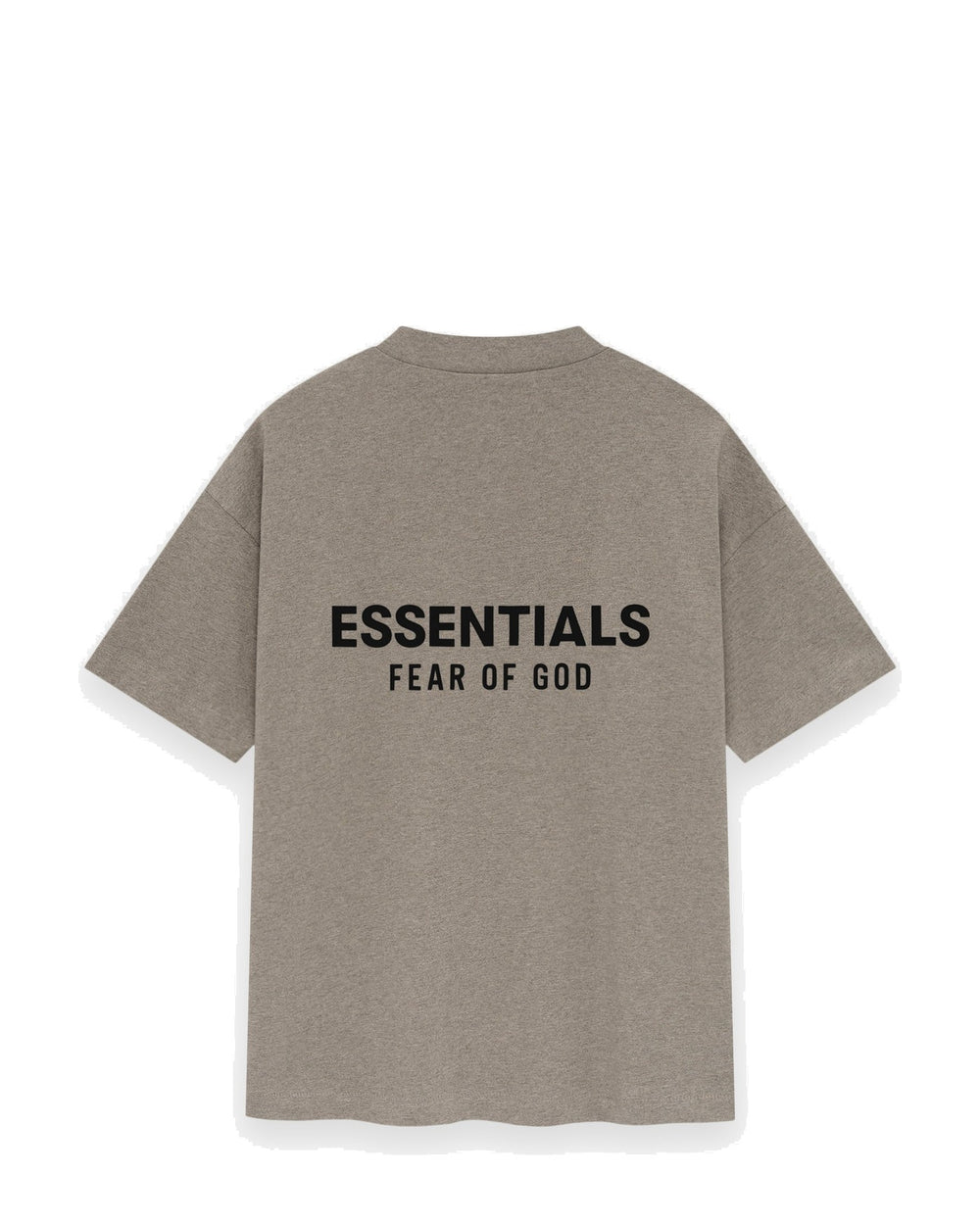 ESSENTIALS MEN'S SS25 CLASSIC FIT T-SHIRT HOMESTEAD HEATHER חולצת טי אסנשלס SS25 קלאסיק פיט חום-אפור מלאנז׳ לגברים - תמונה 2