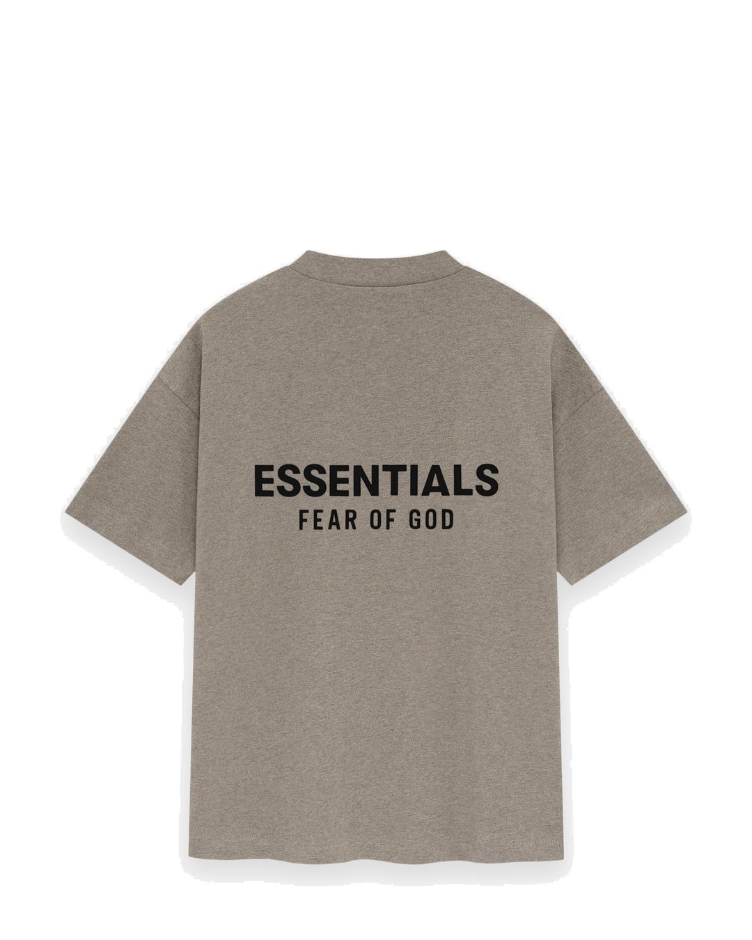 ESSENTIALS MEN'S SS25 CLASSIC FIT T-SHIRT HOMESTEAD HEATHER חולצת טי אסנשלס SS25 קלאסיק פיט חום-אפור מלאנז׳ לגברים - תמונה 2