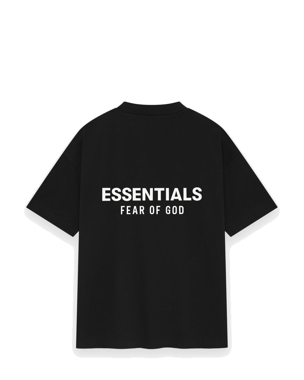 ESSENTIALS MEN'S SS25 CLASSIC FIT T-SHIRT JET BLACK חולצת טי אסנשלס SS25 קלאסיק פיט שחור לגברים - תמונה 2