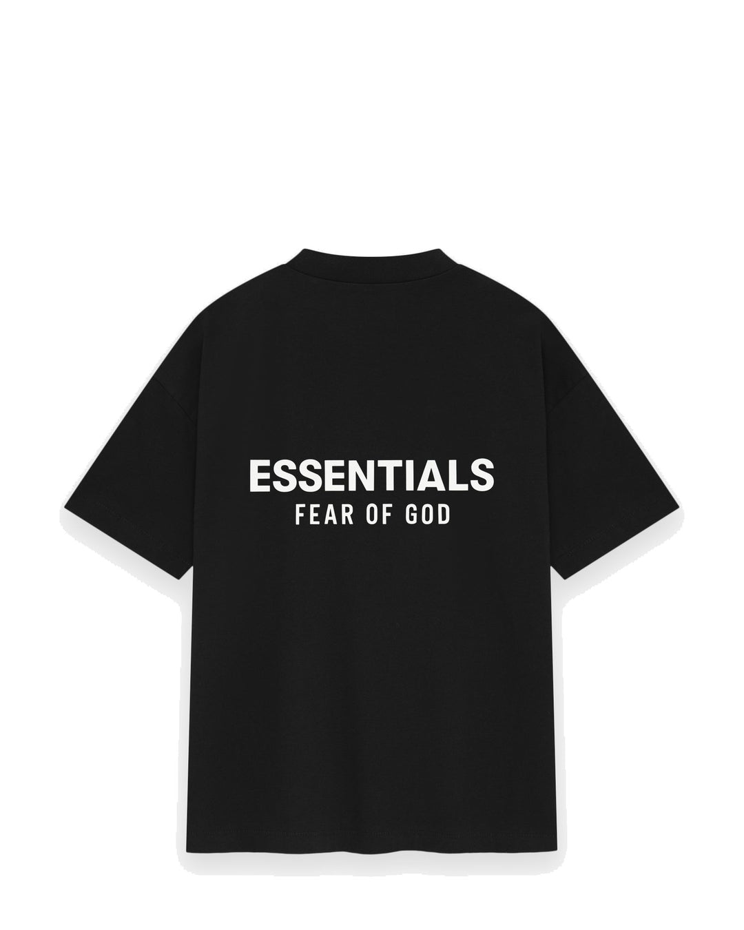 ESSENTIALS MEN'S SS25 CLASSIC FIT T-SHIRT JET BLACK חולצת טי אסנשלס SS25 קלאסיק פיט שחור לגברים - תמונה 2