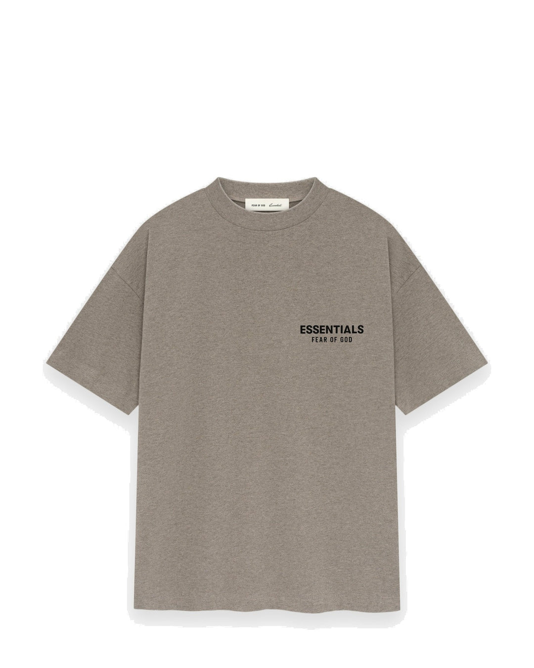 ESSENTIALS MEN'S SS26 CLASSIC FIT T-SHIRT HOMESTEAD HEATHER חולצת טי אסנשלס SS26 קלאסיק פיט חום-אפור מלאנז׳ לגברים - תמונה 1