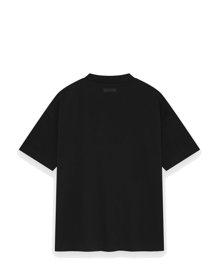 ESSENTIALS MEN'S SS26 CLASSIC FIT T-SHIRT VINTAGE BLACK חולצת טי אסנשלס SS26 קלאסיק פיט שחור וינטג׳ לגברים - תמונה 2