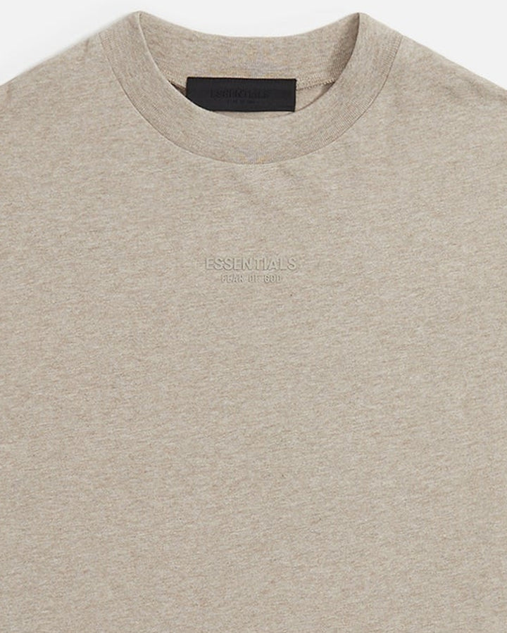 ESSENTIALS MEN'S ESSENTIAL T-SHIRT CORE HEATHER חולצת טי אסנשלס אפור מלאנז׳ לגברים - תמונה 3