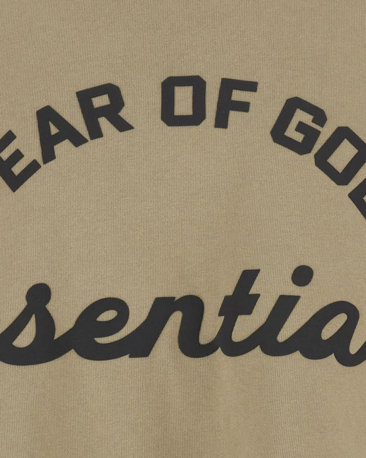 ESSENTIALS MEN'S TRAINING 90S TEE FADED DUNE חולצת טי אסנשלס טריינינג 90S בז׳ דהוי לגברים - תמונה 3
