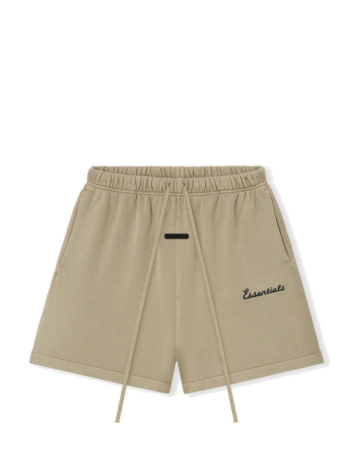 ESSENTIALS MEN'S TRAINING CLASSIC SWEATSHORT FADED DUNE מכנס קצר אסנשלס טריינינג קלאסיק בז׳ דהוי לגברים - תמונה 1