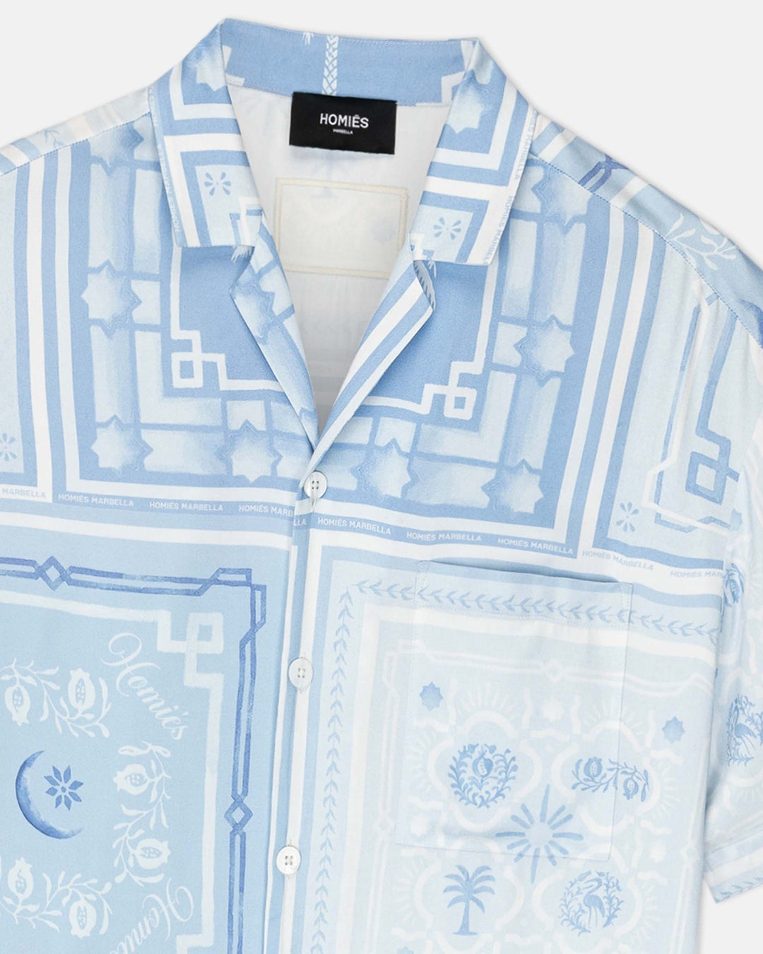 HOMIES MARBELLA UNISEX BANDANA SHIRT CELESTE