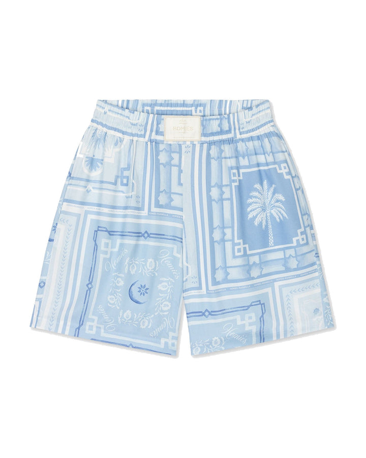 HOMIES MARBELLA UNISEX BANDANA SHORTS CELESTE
